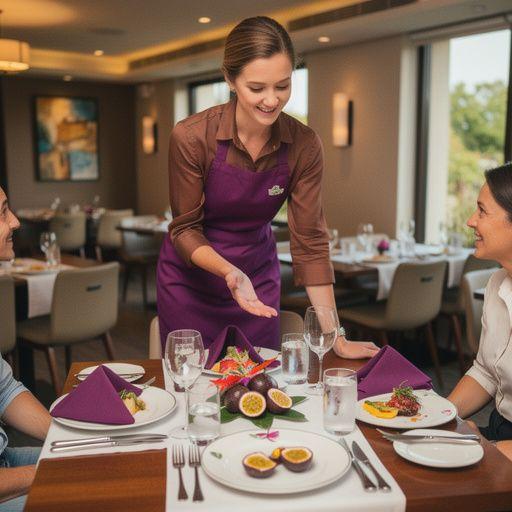 Trópusi gyümölcsök színes keveréke egy csésze teában.